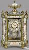 French bronze, cloisonné, and porcelain mounted mantel clock, late 19th c.