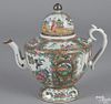 Chinese export porcelain rose medallion teapot, 19th c., 9 3/4'' h.