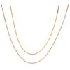 NECKLACE AND CHOKER IN 14K YELLOW GOLD Weight: 11.4 g