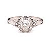 1920's Platinum Diamond Engagement Ring