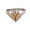 18k Art Deco Diamond Ring