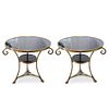 Bronze and Marble Foyer Tables