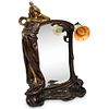 Signed Art Nouveau Mirrored Table Lamp