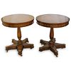 Pair of Maitland Smith Round Tables