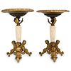 Pair of Dore Bronze Compotes