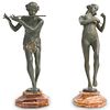 (2 Pc) Eugene E. Piron (1875-1928) Bronze Sculptures