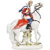 Meissen Hussar Horseback Porcelain Figure