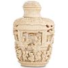 19th Cent. Chinese Carved Bone Snuff Bottle