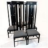 Six Mackintosh Style Chairs