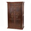 Cabinet with Pair of Cast Iron Studded Doors 