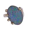 14k Gold Opal Crystal in Hand Ring
