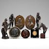 Collection of Continental Bronze Plaques and Sculptures 