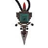 Tricia Young Sterling Malachite Carnelian MOP Onyx Cord Necklace