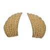 Buccellati 18k Gold Wing Motif Earrings 