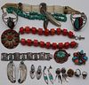 JEWELRY. Assorted Grouping Of Southwestern