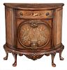 Chippendale Style Mahogany Demilune Commode