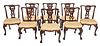 Set of Eight Chippendale Style Dining Chairs