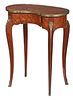 Louis XV Style Parquetry Veneered Side Table