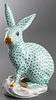 Herend Porcelain Large Rabbit Sculpture