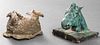Immi Storrs Small Horse And Double Goat Figures, 2