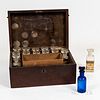 Mahogany Apothecary Traveling Case with Bottles