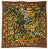 Modern Woven Hanging Tapestry of a Landscape