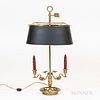 Brass French-style Bouillotte Lamp