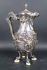 Early 19th C. Country French Silver Coffee Pot