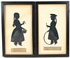 Two Auguste Edouart Silhouettes of Children