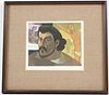 George Lockwood, Lithograph Gauguin Self-Portrait