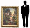Tom Sadler (American 20th C)Large Florida Painting
