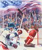 Dennis Lyall (B. 1946) "USA Hockey vs USSR"