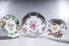 Group of Three Chinese Famille Rose Porcelain Dishes