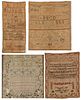 Four Samplers, One by a Boy, 18th/19th C