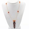 Seed Pearl, Agate, and Silver Art Deco Necklace