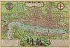 Braun and Hogenberg Map of London, c. 1572