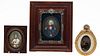 3 Portrait Miniatures of Gentlemen, 18th C and Later