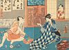 Utagawa Kunisada, Woodblock Diptych