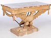 Georgian Style Marble-Top Carved Eagle Console Table