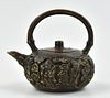 Chinese Gilt Bronze Teapot & Cover, 19th C.