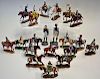 Selection of eighteen Del Prado cavalry soldier die cast figures together with a similar Britain's e
