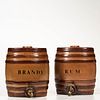 "Rum" and "Brandy" Stoneware Kegs