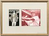 Two Framed Jackie Robinson Items