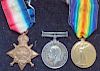 WWI Trio Medal 3-8428 Pte T Lewis York Regiment