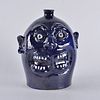 Marvin Bailey Double Mouth Face Jug