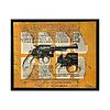 Peter Tunney "Revolver" Acrylic-Collage on Canvas