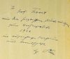 WWII Nietzsche Collected Works Part 1 Book with a personal note and signature from Adolf Hitler 'Fri