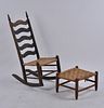 Louise Hunter African American made rocker and foot
