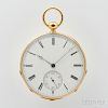 Malignon 18kt Gold Quarter-repeating Open Face Watch