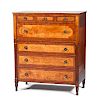 Chest of Drawers with Maple Inlay 